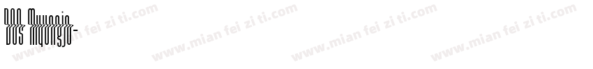 DOS Myungjo字体转换
